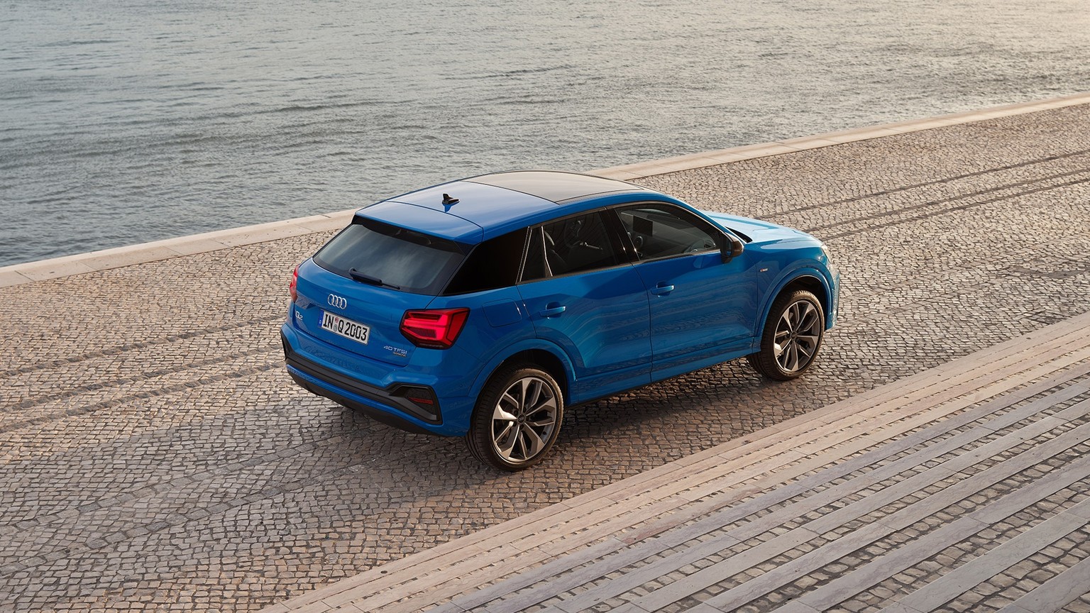 Top-side view of the Audi Q2